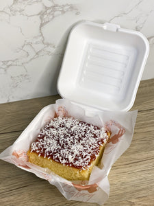 Jam & Coconut Tray Cake